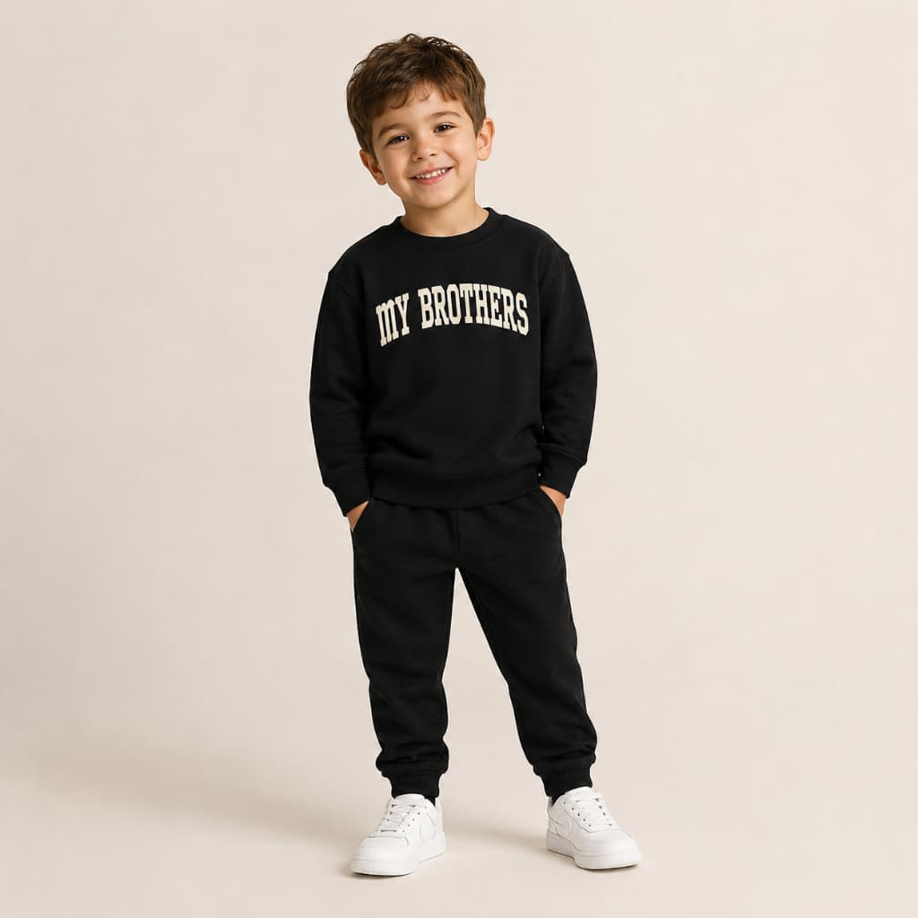 Conjunto Moleton Infantil  Careca My Brothers Estiloso e Quentinho Calça Jogger Super Confortavel