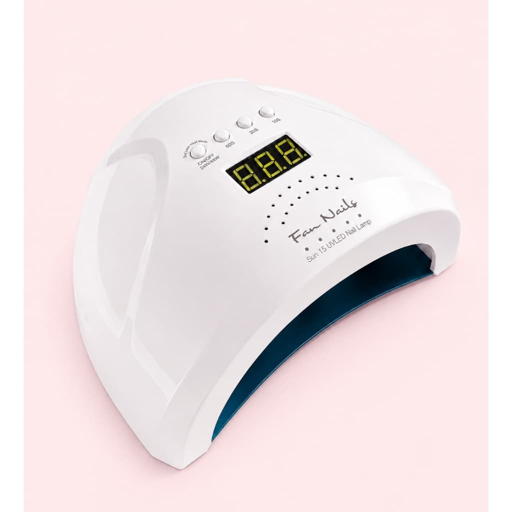 Cabine LED UV Fan Nails 48W Profissional Secagem Rápida para Unhas Gel Fibra e Esmaltação