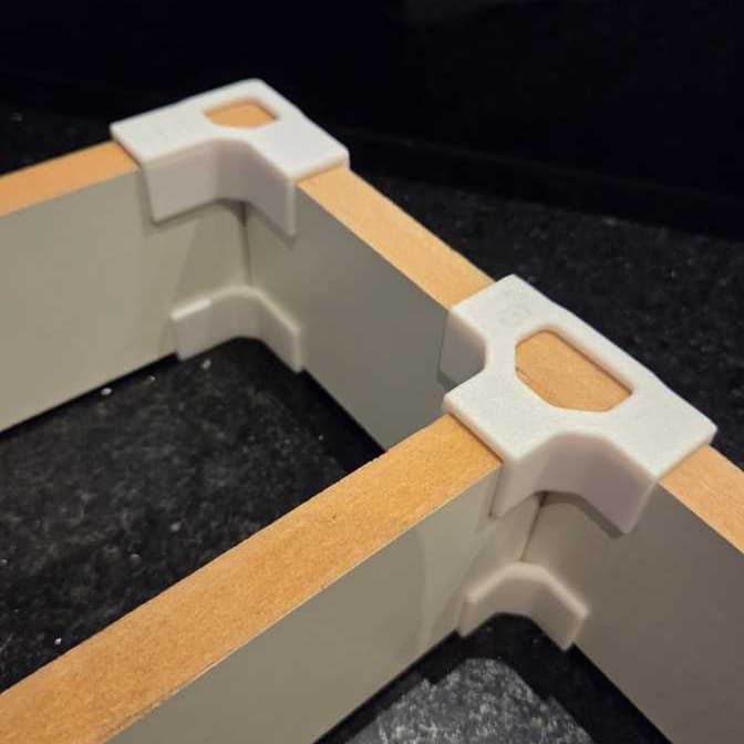 Kit Gabarito canto MDF esquadro Para Montagem Moveis Gavetas Nichos Caixas