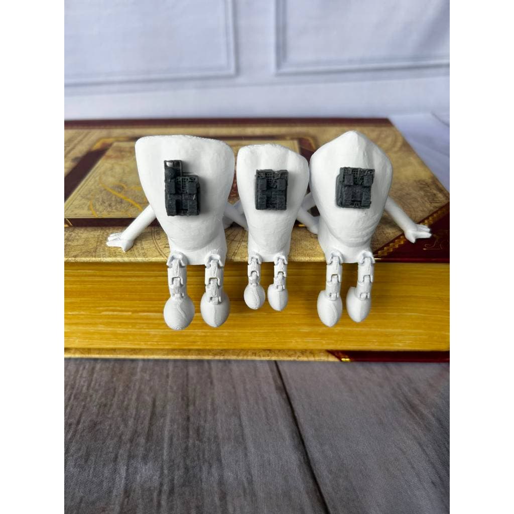 dentinho articulado em 3D, Dente com braquetis