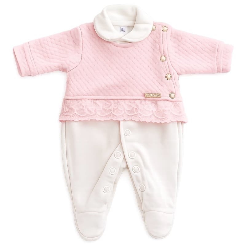 roupa roupinha boneca bebe reborn prematuro prematurinho mini Macacão Bebê Menina veste 34 a 38cm rosa