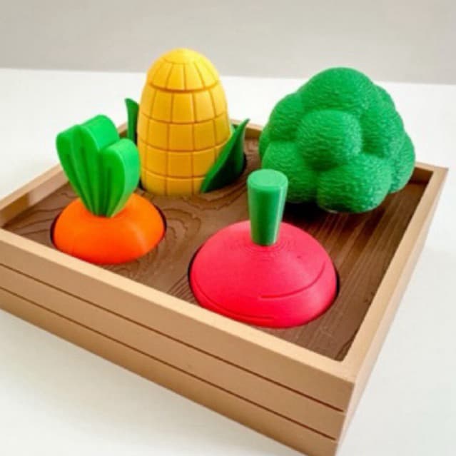 Brinquedo Horta Sensorial - Milho Cenoura Brócolis Rabanete