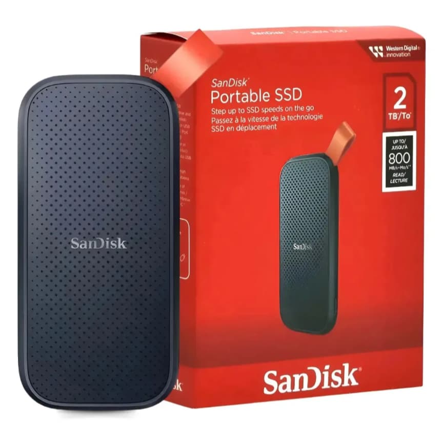 Ssd Externo Sandisk Portátil 2tb Usb 3.2 Compativel Com Pc Mac Celular Windows E Consoles