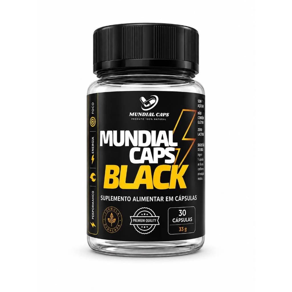 MUNDIAL CAPS BLACK (LIPO TOP) 30 CÁPSULAS