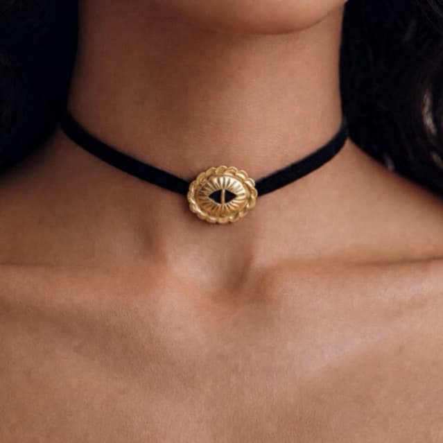 Choker Country Marrom ou Preto Escolha o seu Boiadeira Vaquejada Sertanejo Country