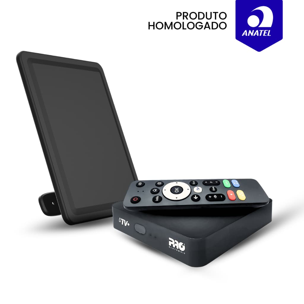 Kit Receptor DTV+ 3.0 Proeletronic 4K com Antena MIMO e Android integrado TV DIGITAL