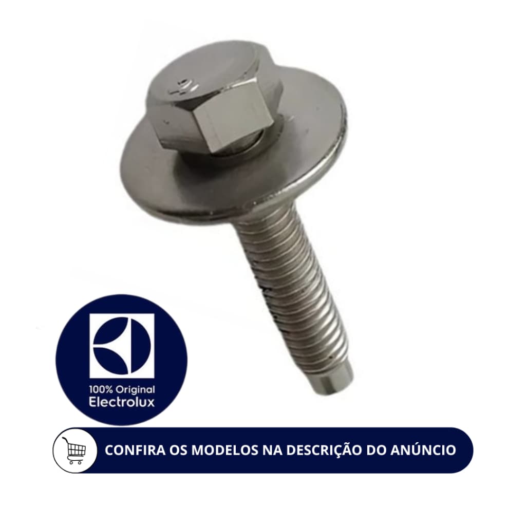 PARAFUSO DO AGITADOR LAVADORA ELECTROLUX ORIGINAL 61000163 - LAC11 - LAP16 - LDA13 (DEMAIS MODELOS NA DESCRIÇÃO)