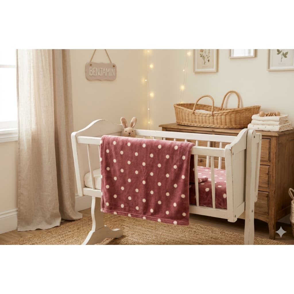 Mantinha Para Bebê ou Pet Soft Poa Diversas Cores 1,00 m. x 80 cm . COM ACABAMENTO!!!!