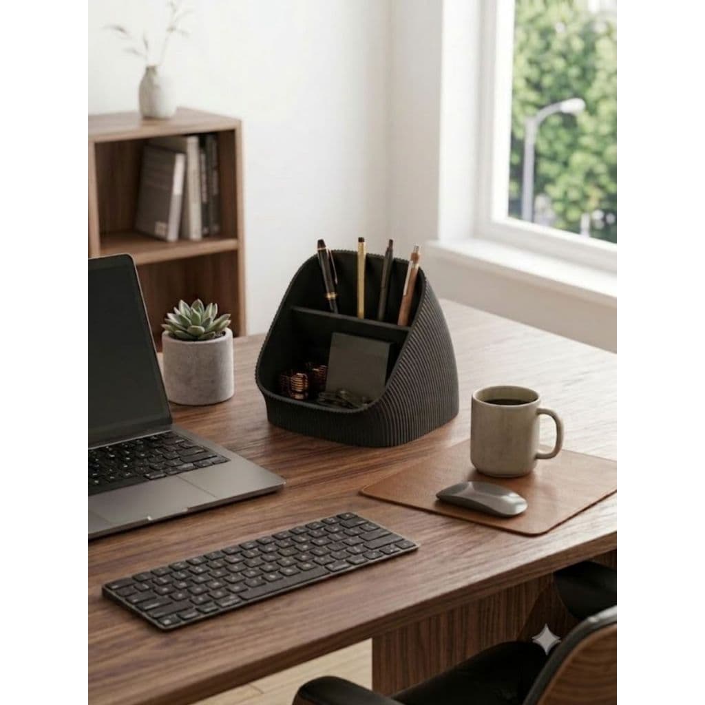 Organizador de Mesa e Porta Canetas de Escritório Escrivania Multiuso Home Office Várias Cores