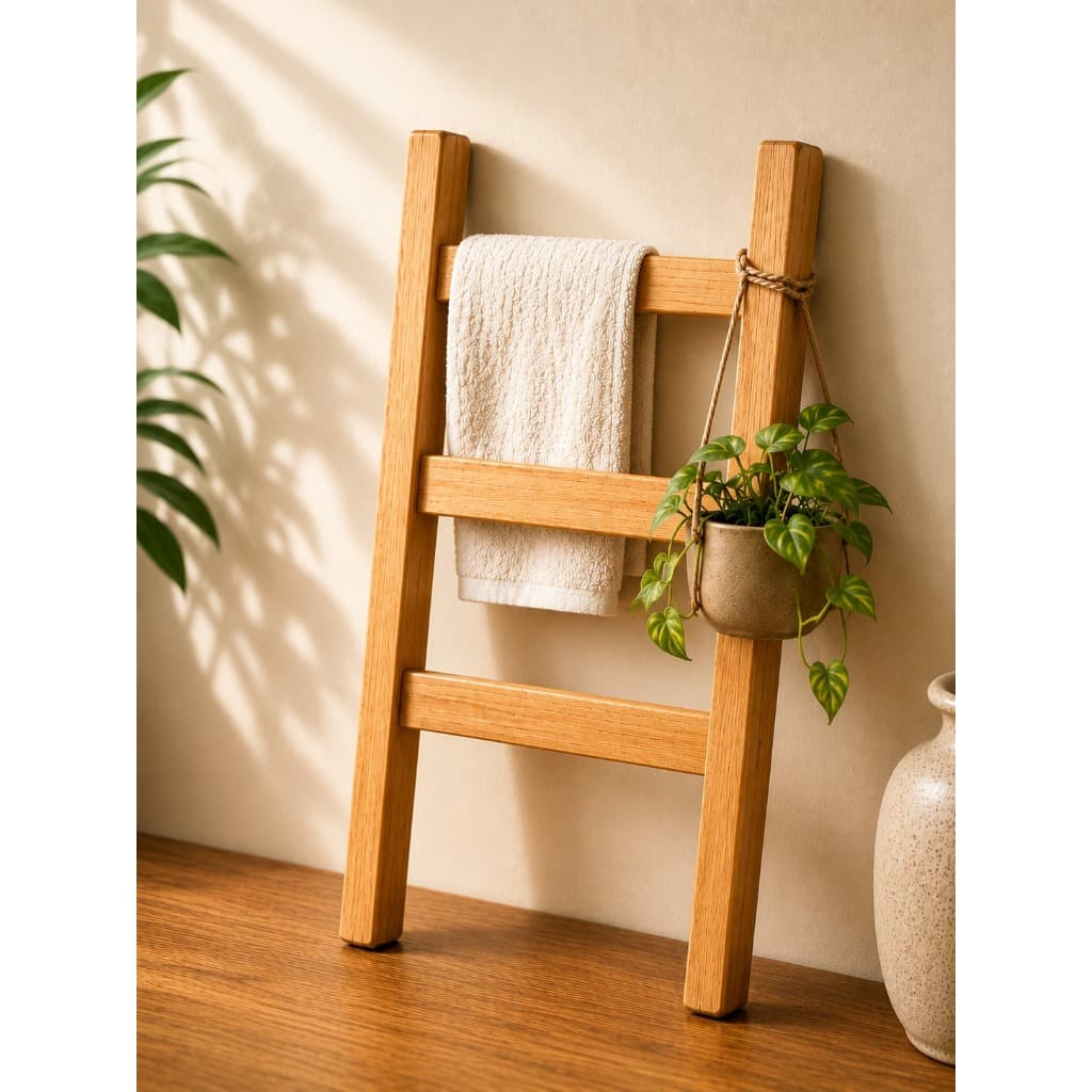 Escadinha Decorativa Suporte para Pano De Prato Decoração Cozinha
