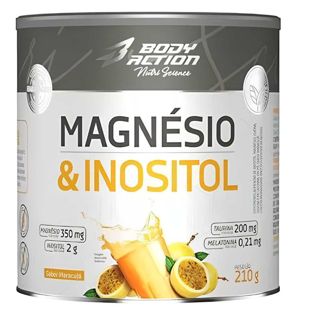 Magnésio e Inositol Bodyaction 210g - Manutenção do Sono e Saúde Muscular