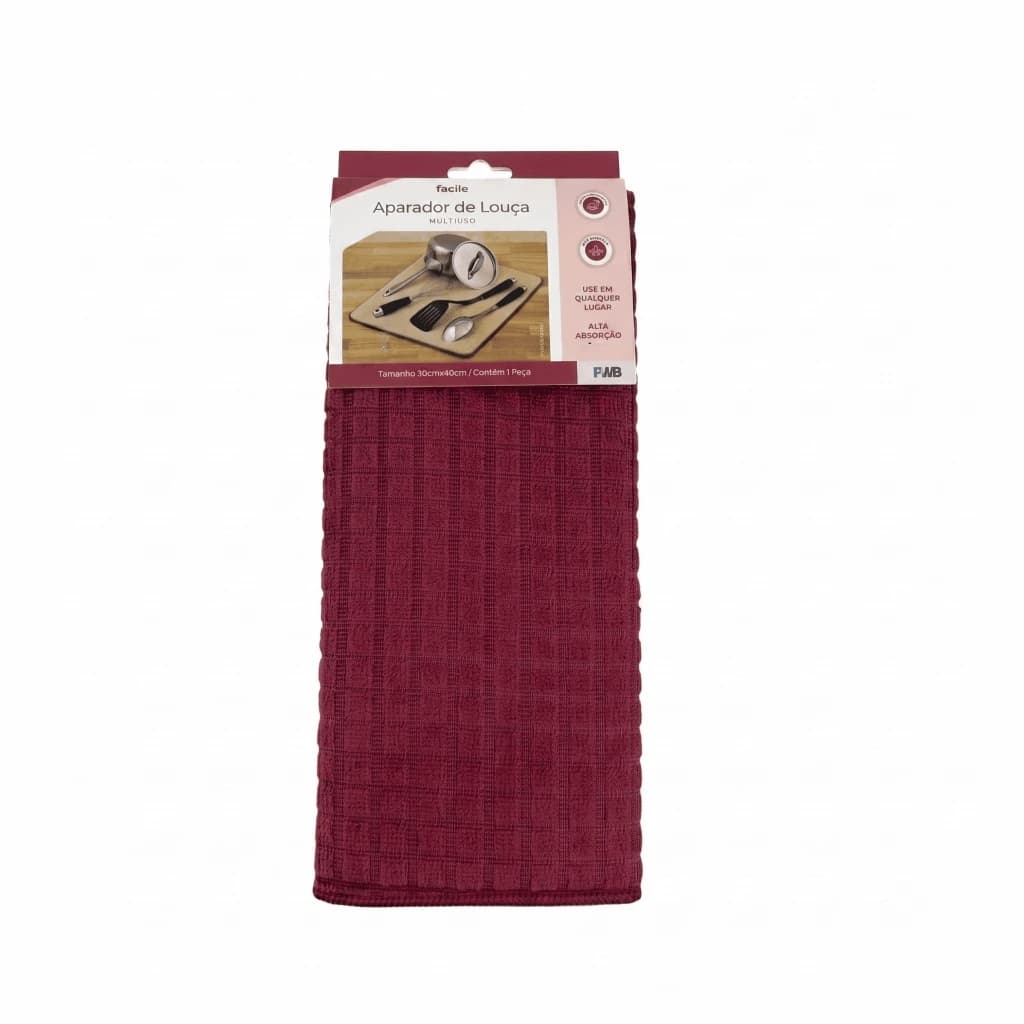 Tapete Escorredor de Louça Absorvente 30x40cm Microfibra Para Pia Cozinha Bancada Dupla Face