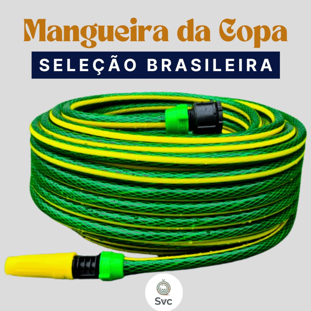 Mangueira de Jardim da Copa Brasil Tripla Camada - 5m a 30m