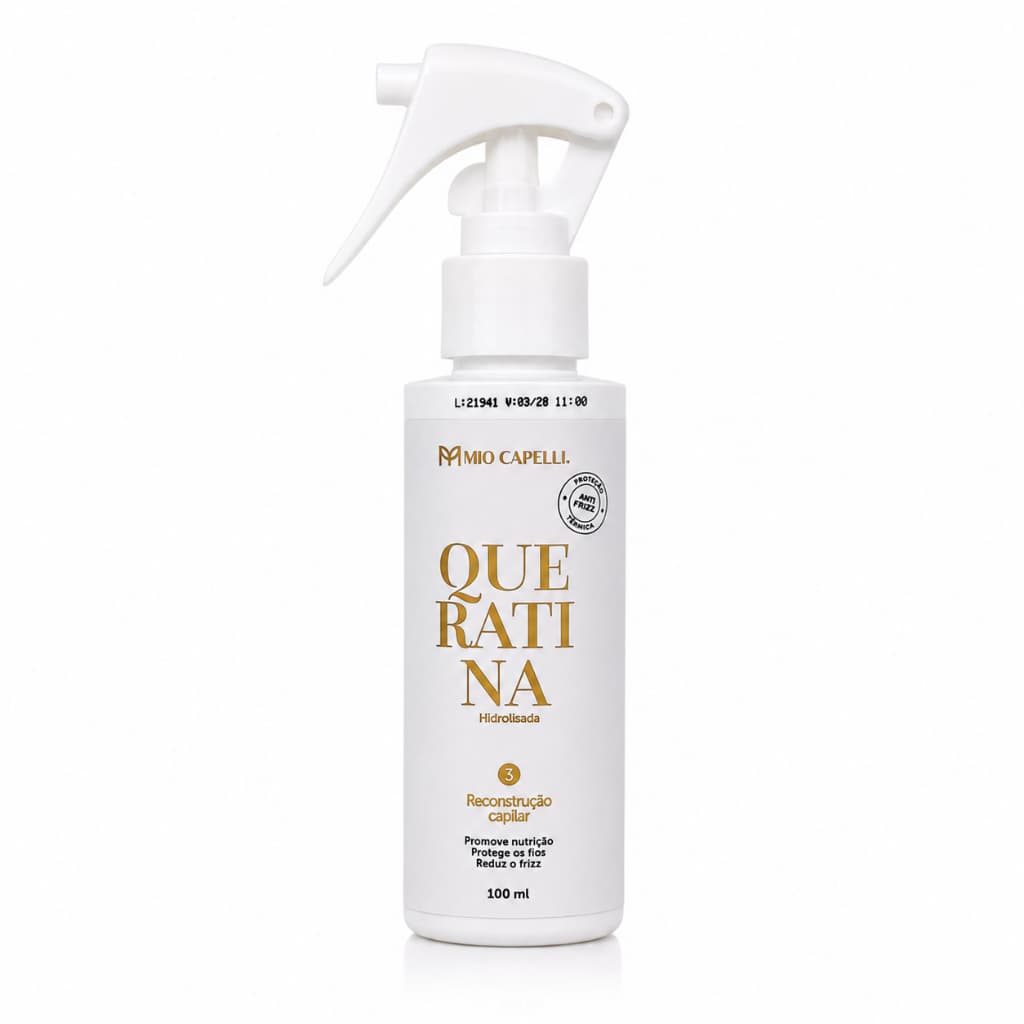 Queratina Líquida Mio Capelli 100ml Proteção Térmica Reconstrução Capilar Anti Quebra