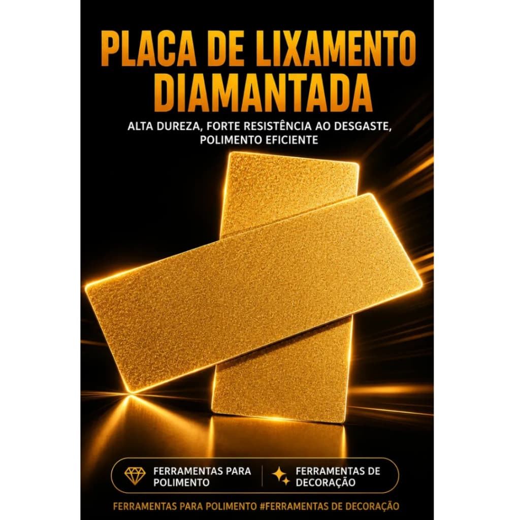 Placa De Desbaste Lixa Diamantada Para Polimento Acabamento