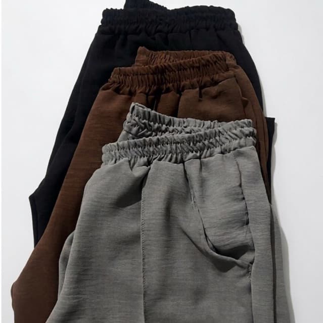 Kit 3 Calças Pantalona Duna Feminina Cintura Alta Com Bolso ENVIO RÁPIDO