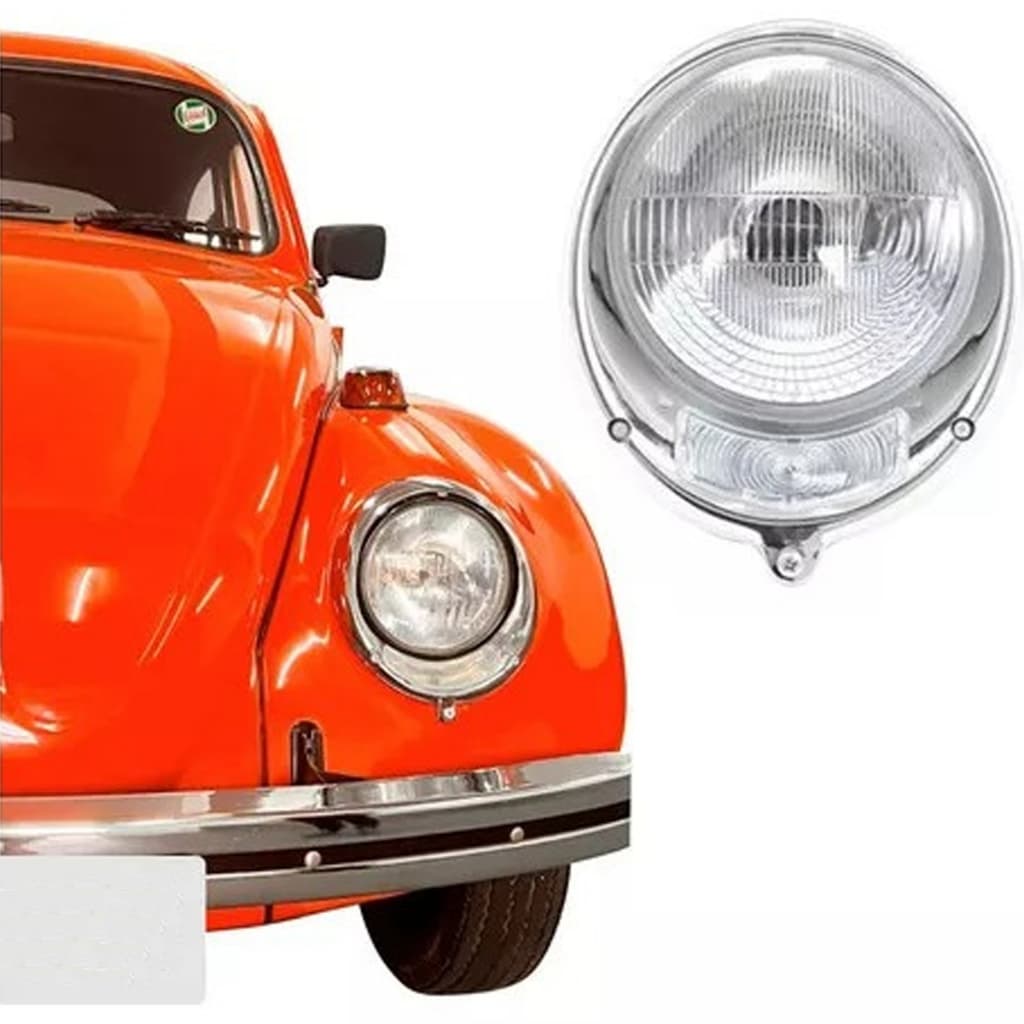 Par de Aro de Farol Tremendão para Kombi, Fusca e Caminhões Mercedes-Benz 1113, 1313 e 1519
