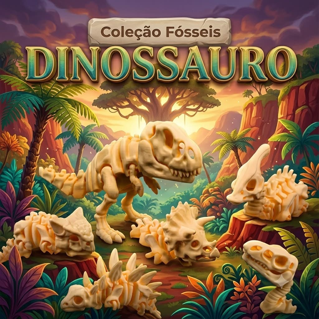 Brinquedo Dinossauro Articulado Fóssil Escavação Arqueólogo Divertido Educativo Lúdico T-Rex