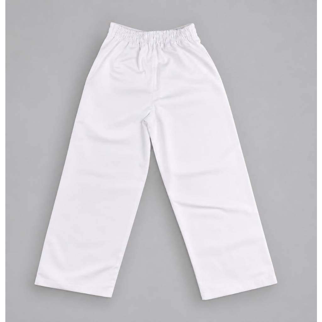 Calça Brim Uniforme Hospital Cozinha Açougue Profissional Branca UNISSEX - KIT 6,8 e 10