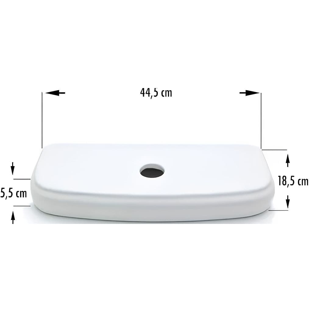 Tampa Caixa Descarga Icasa Sabatini Plus Branca Cerâmica 44.5cm