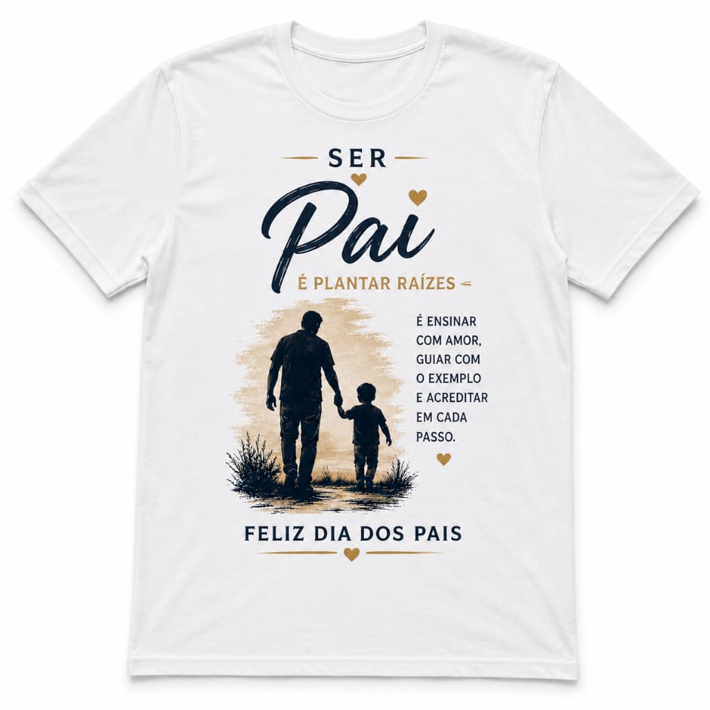 Camiseta ser Pai -presente dias dos pai, agradecer pelo pai✨🎶