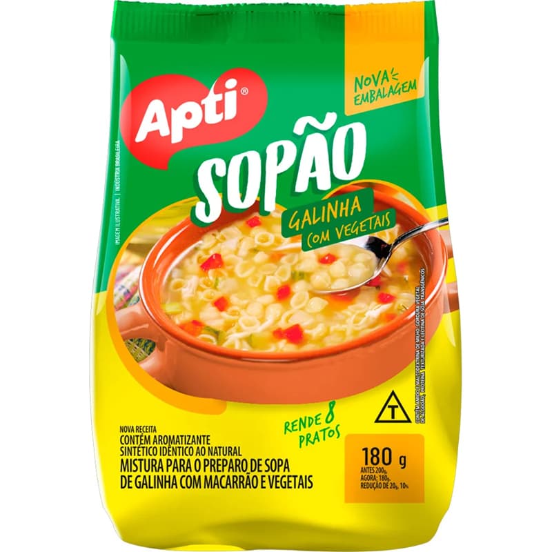 Sopão Apti Galinha Com Vegetais 180g