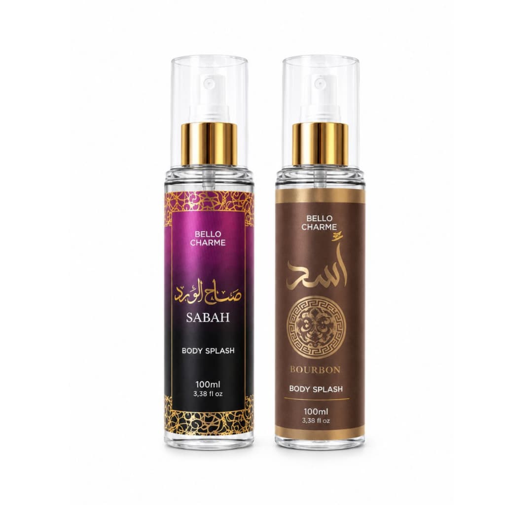 Kit Perfume Body Splash Sabah Bourbon Árabe Bello Charme