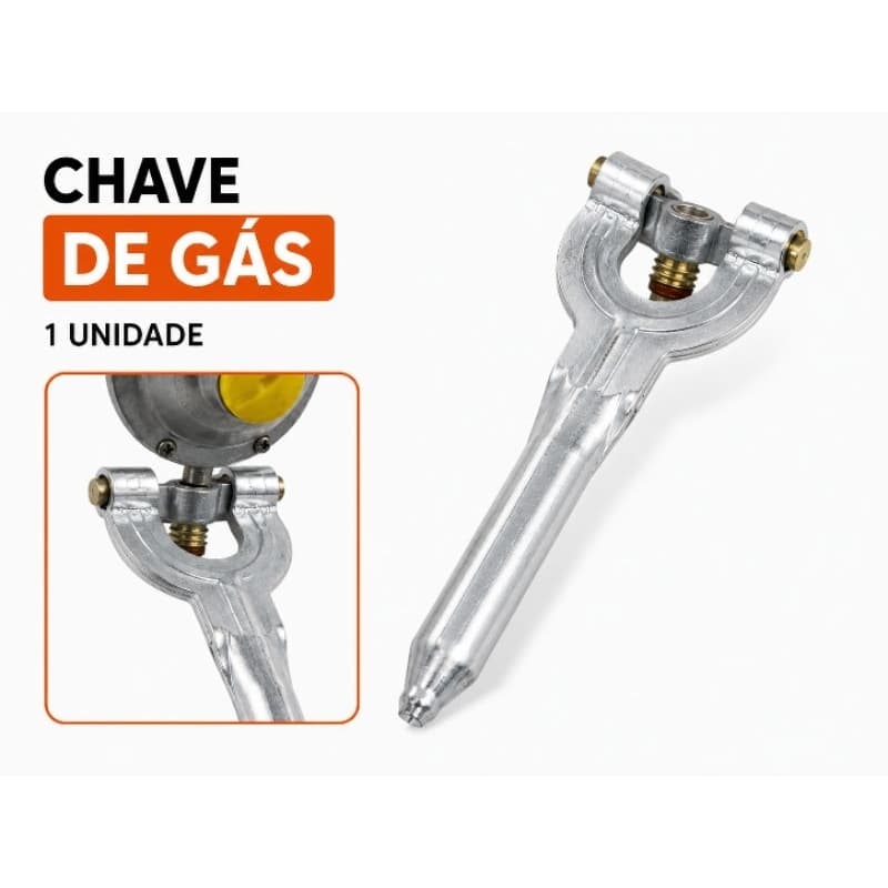Chave borboleta click para apertar e soltar registro regulador troca de gás de cozinha.