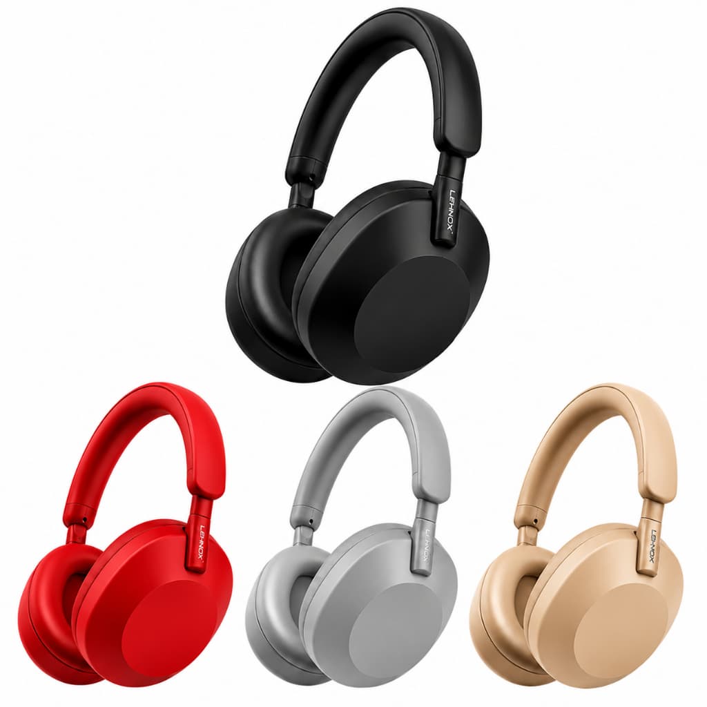 Fone Bluetooth Sem Fio com Microfone e Controle, Som Estéreo Wi-Fi, Bateria Longa Duração, Conexão Rápida, Recarregável,