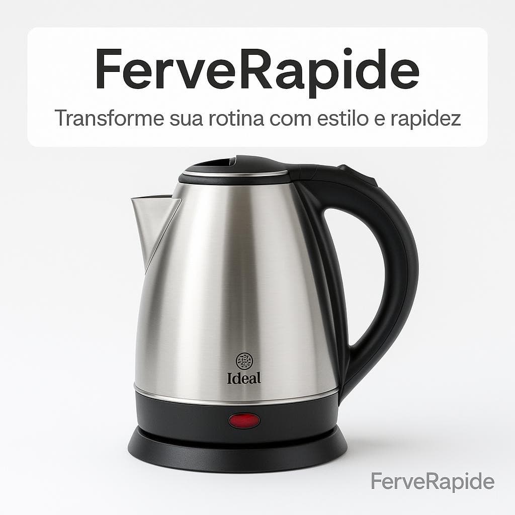 Chaleira Eletrica 1800ml Potente Rapida Inox Design Moderno 127v 1000w