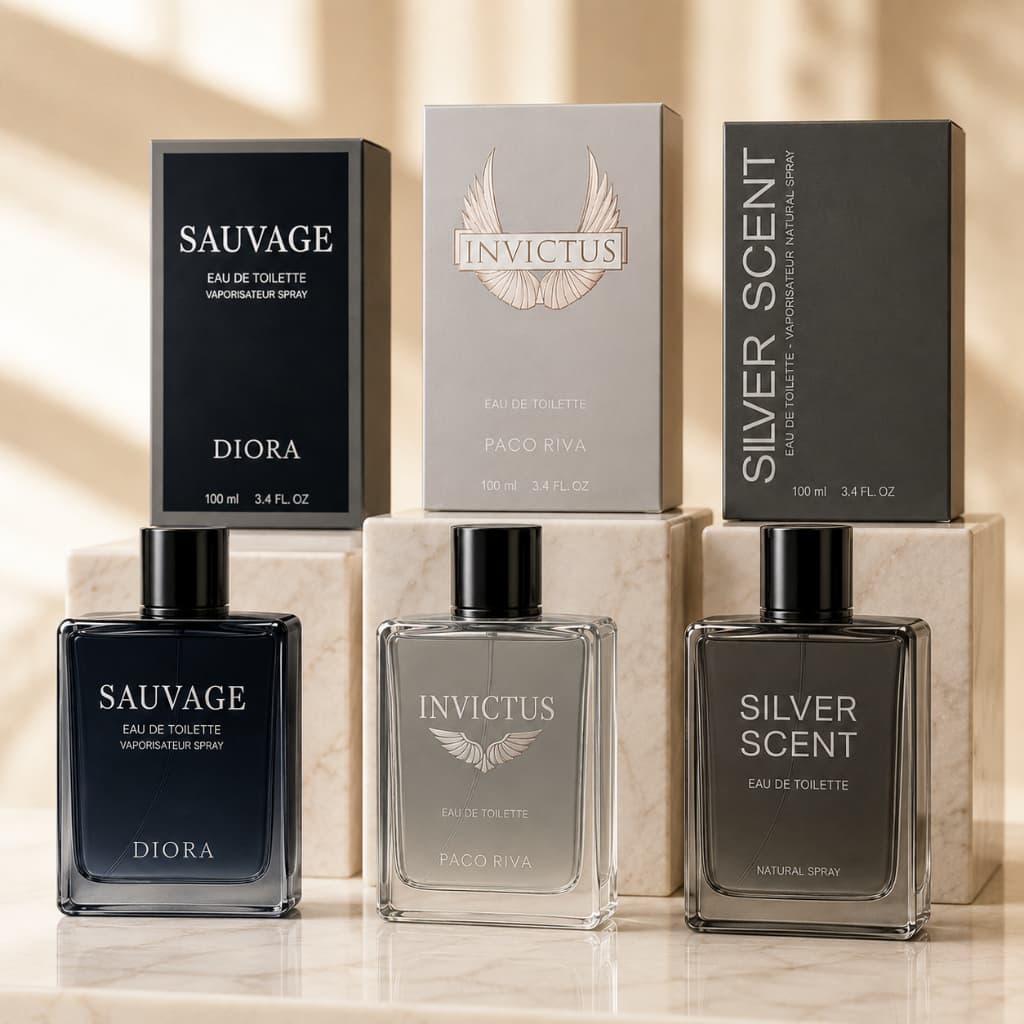 Kit Masculino 3 Perfumes 100ml Aromas Intensos Versáteis e Sofisticados