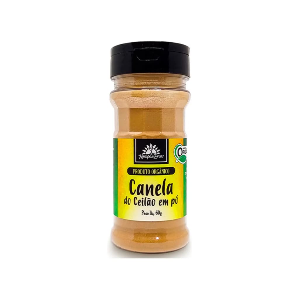Canela Do Ceilão Orgânica Em Pó 60g Kampo De Ervas