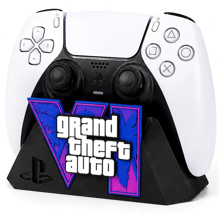 Suporte para Controle PS5/Xbox GTA6 – Base Decorativa com Tema do Jogo