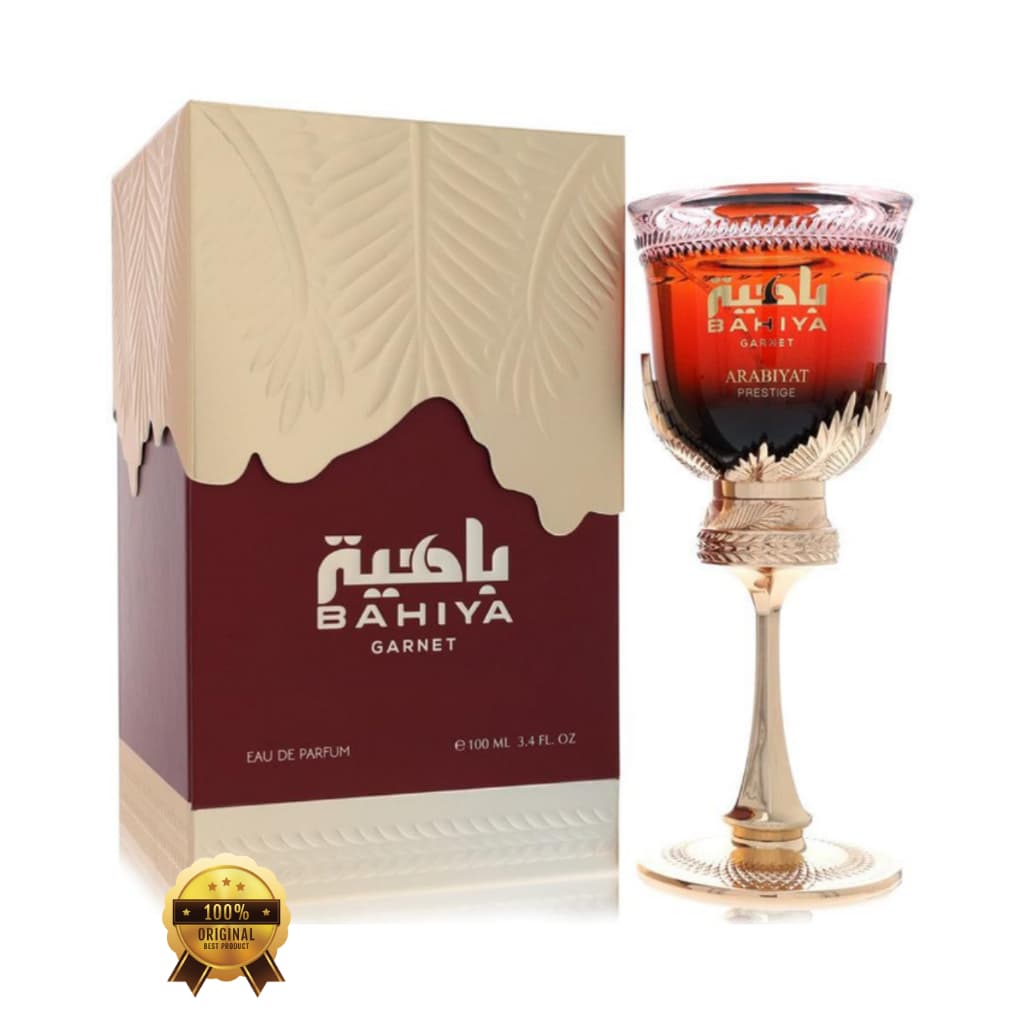 Perfume Bahiya Garnet Arabiyat Prestige Eau de Parfum 100ml Original Lacrado Alta Fixação Unissex