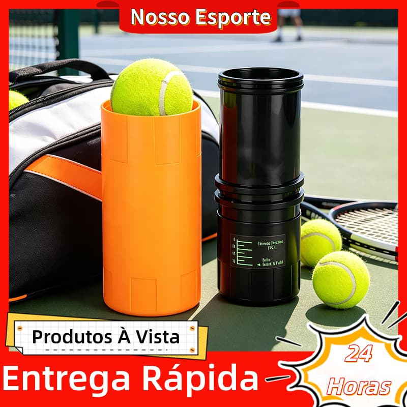 Protetor Bola De Tênis Pressurizador Ar Pressão Tennis Padel Bolinha