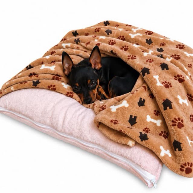 Kit Cama Pet 3 Peças Almofada Macia + Refil + Manta Fleece 1,00x0,90 Lavável para Cachorros e Gatos