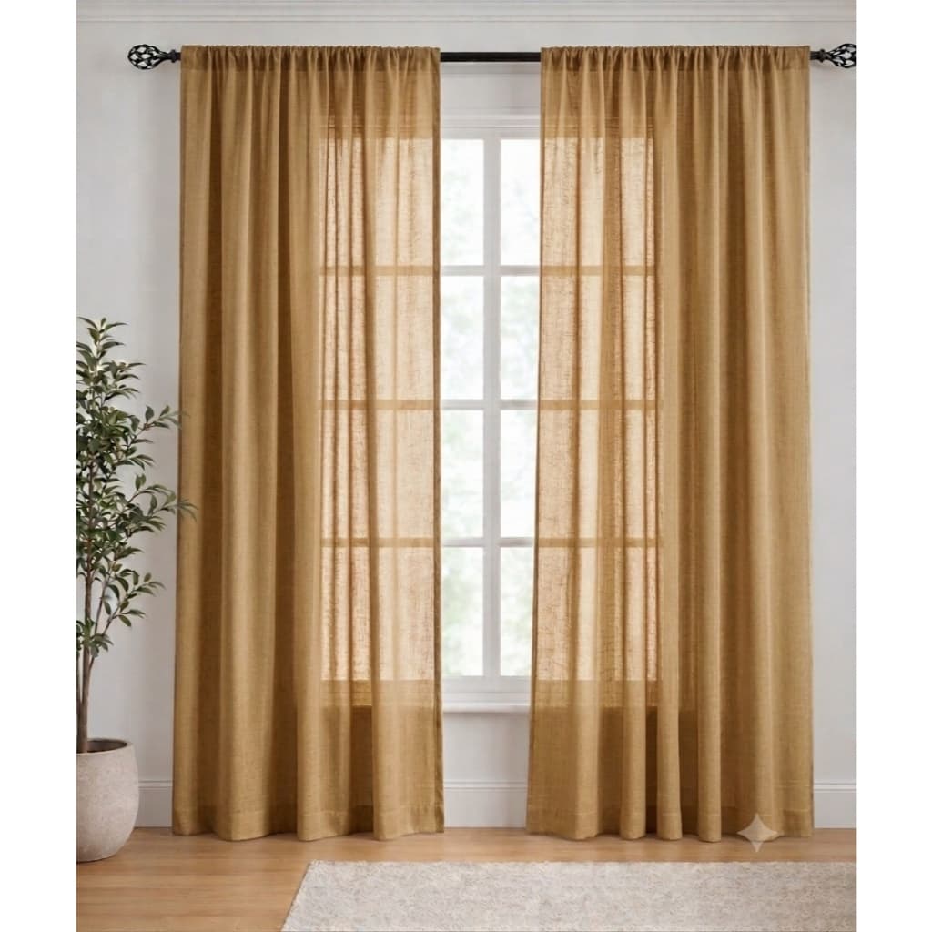Cortina 3,00 x 2,50 m Versatil para Janela de Quarto/Sala/ Escritório - Tecido Micropercal com Passante s/ilhos