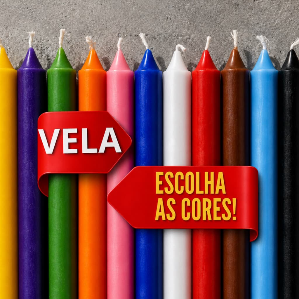 Kit Vela Coloridas Palito Caixa 30, 50, 70 e 100 Und 16 cm