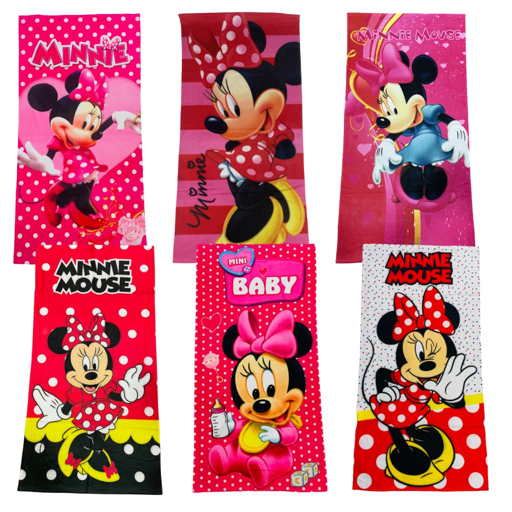 Toalha de Personagem Minnie de Banho e Praia Gigante 70x140