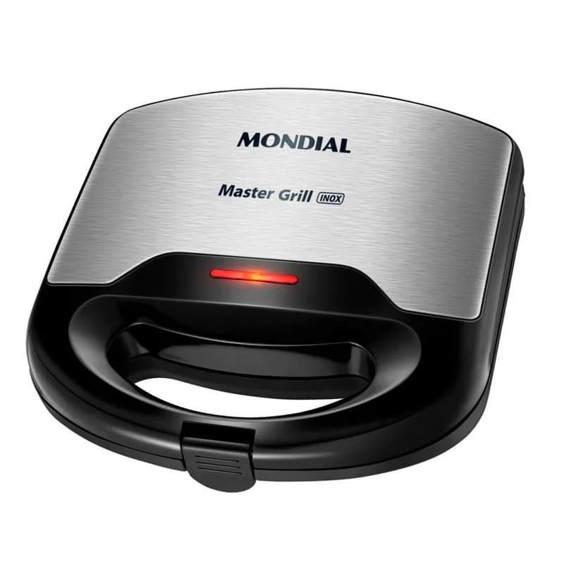 SANDUICHEIRA GRILL MONDIAL MASTER S-20 750W 127V INOX/PRETA