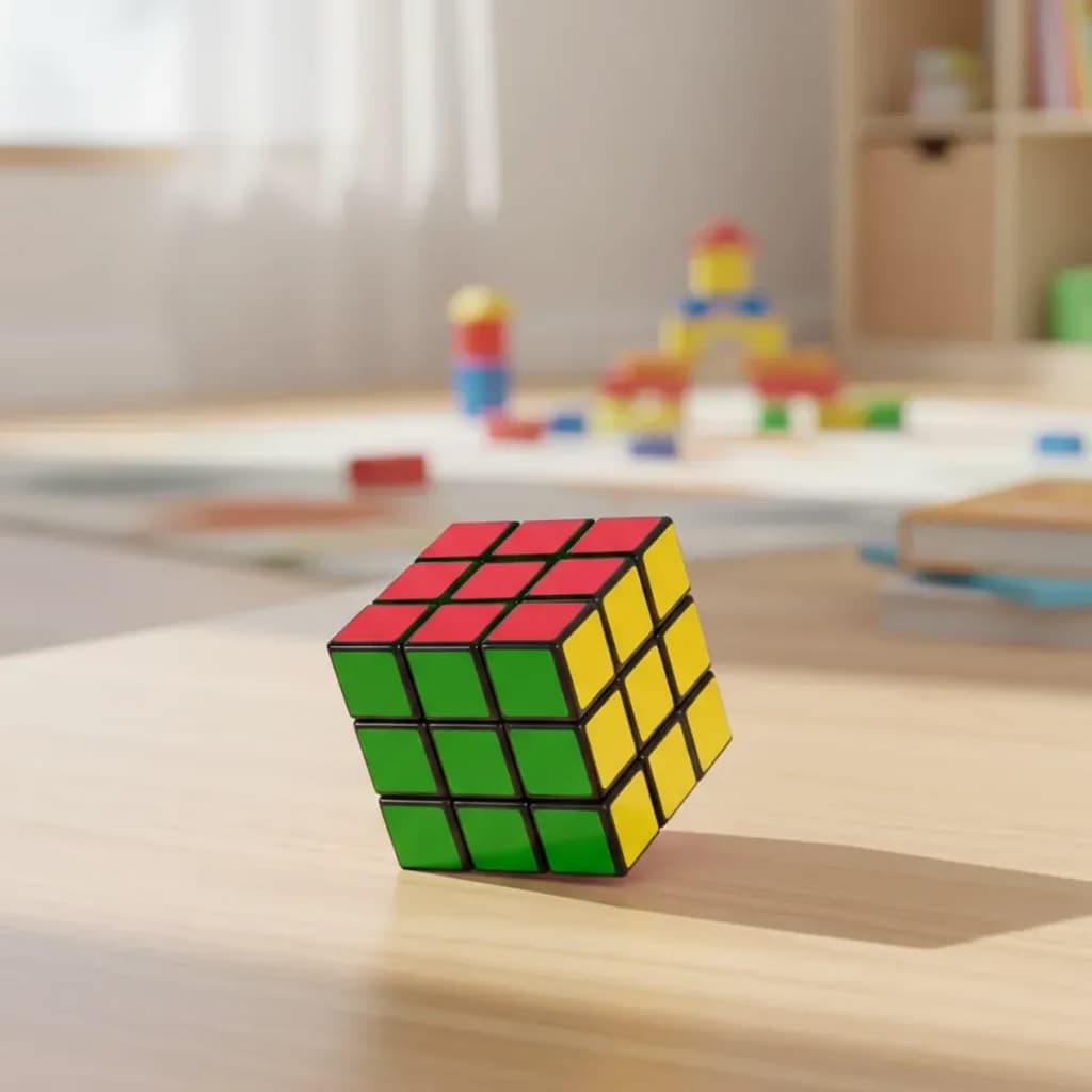 Cubo Mágico  Colorido diversão Imperdível Desafio NOSTALGIA