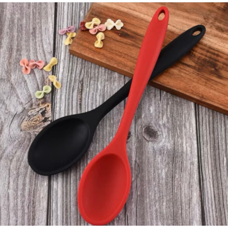 1/2/5 Colher De Silicone Vermelho/Preto Grande Durável| Linha premium dequalidade l Artigos De Cozinha Promoção