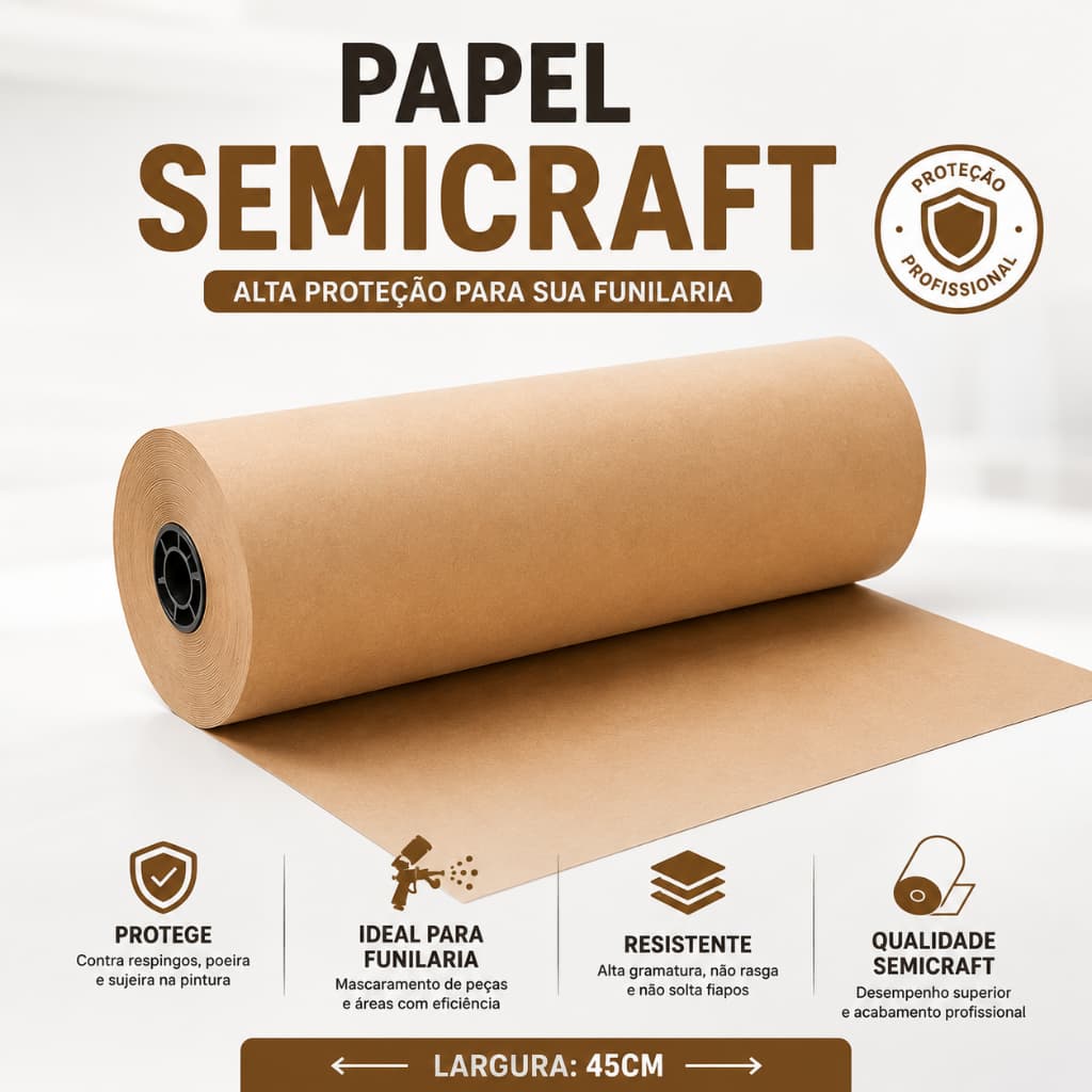 Bobina De Papel Kraft Pardo 50g Para Embalagem E E-commerce Com Alta Resistência E 100% Reciclável