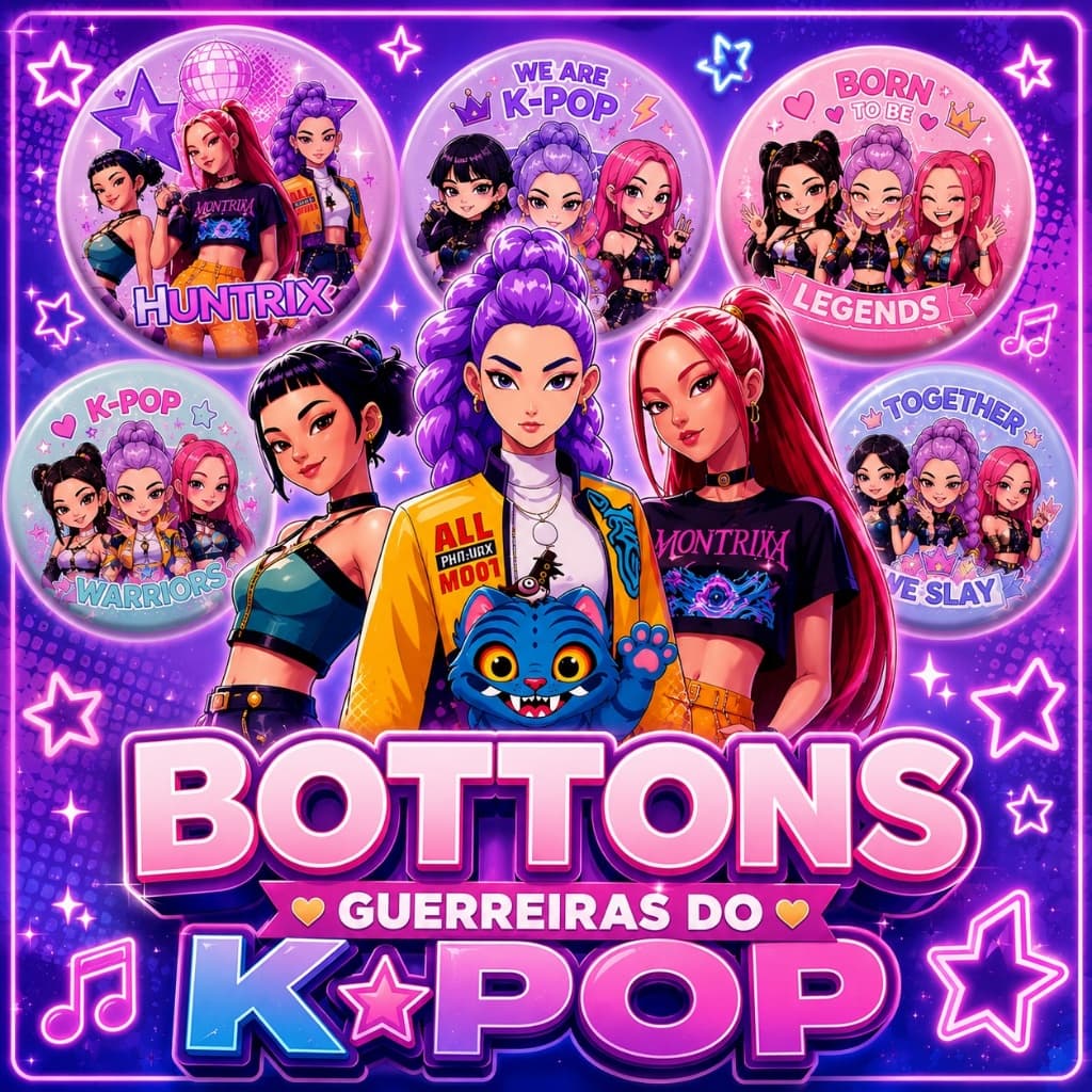 Bottons Guerreiras do K POP Huntrix