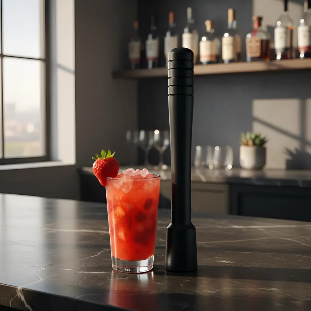 Socador Macerador Amassador De Frutas 30cm Caipirinha Bartender Coquetel Batida