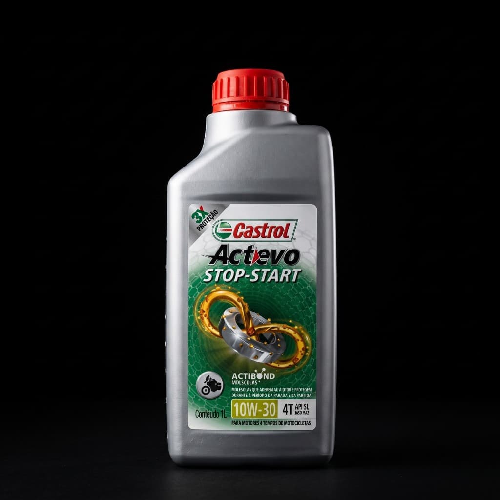 Óleo Motor Honda Castrol Actevo 4T 10W30 / 10W40  Linha Elite Stop-Start Semissintético