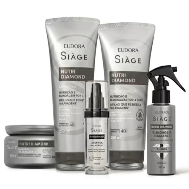 Kit Siàge Nutri Diamond (5 itens)