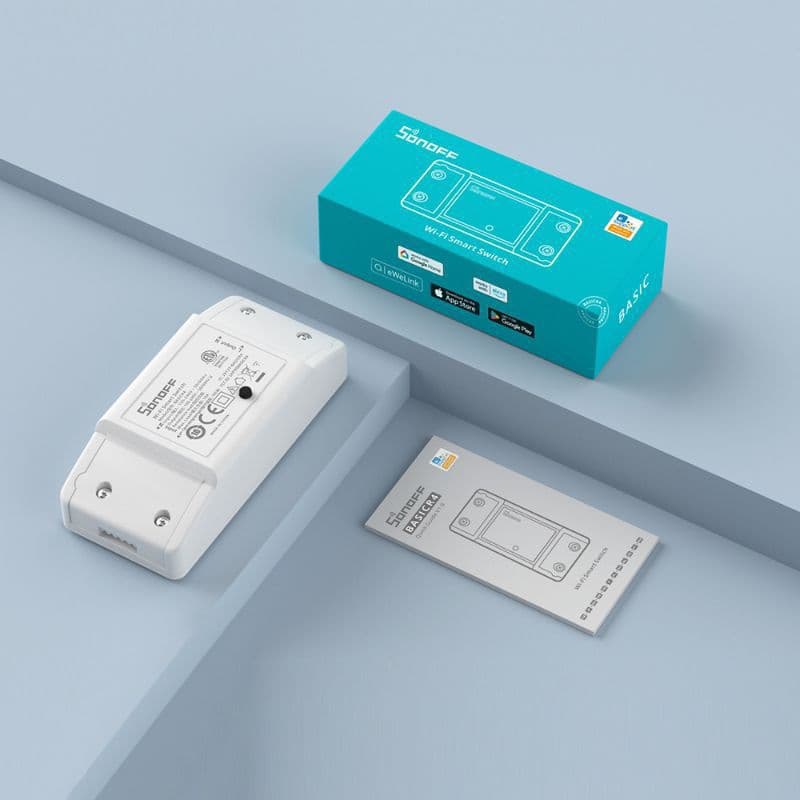 2X Unidades SONOFF BASIC R4 *O ORIGINAL* INTERRUPTOR INTELIGENTE WIFI EWELINK, ALEXA, GOOGLE NEST