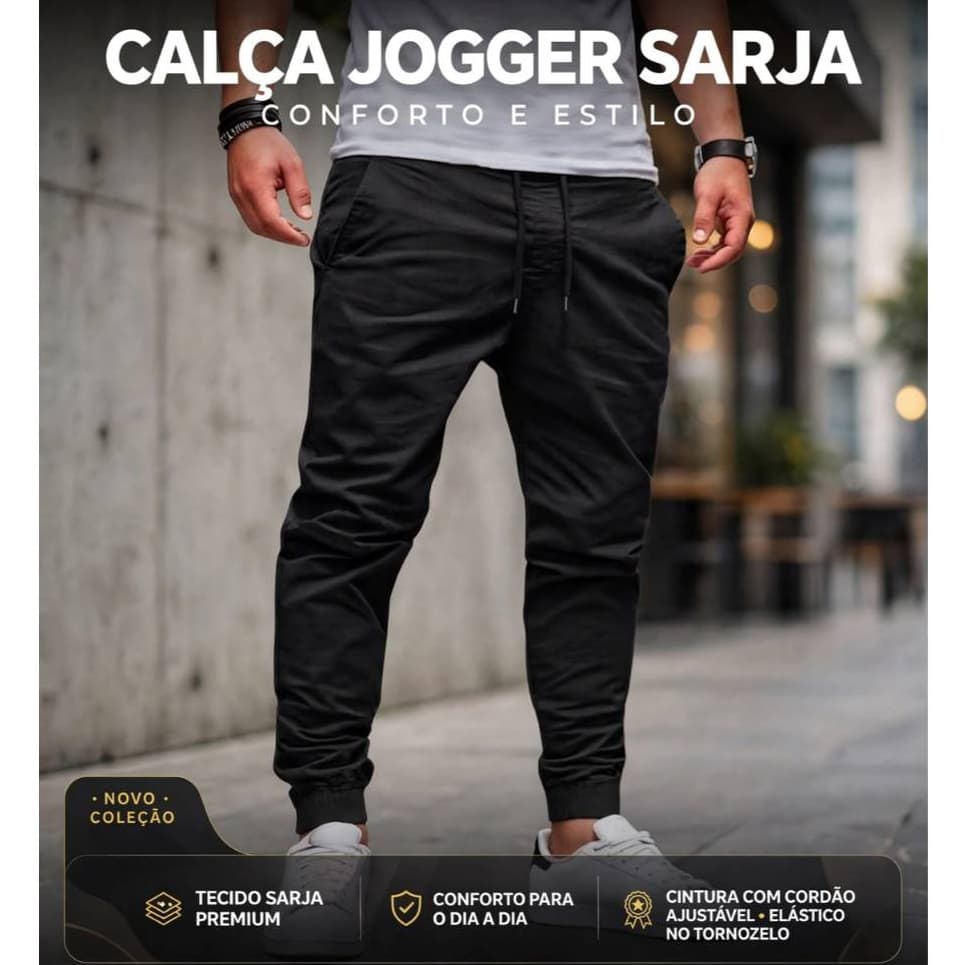 Calça Jogger Premium O Jeans Que Nunca Sai Da Moda