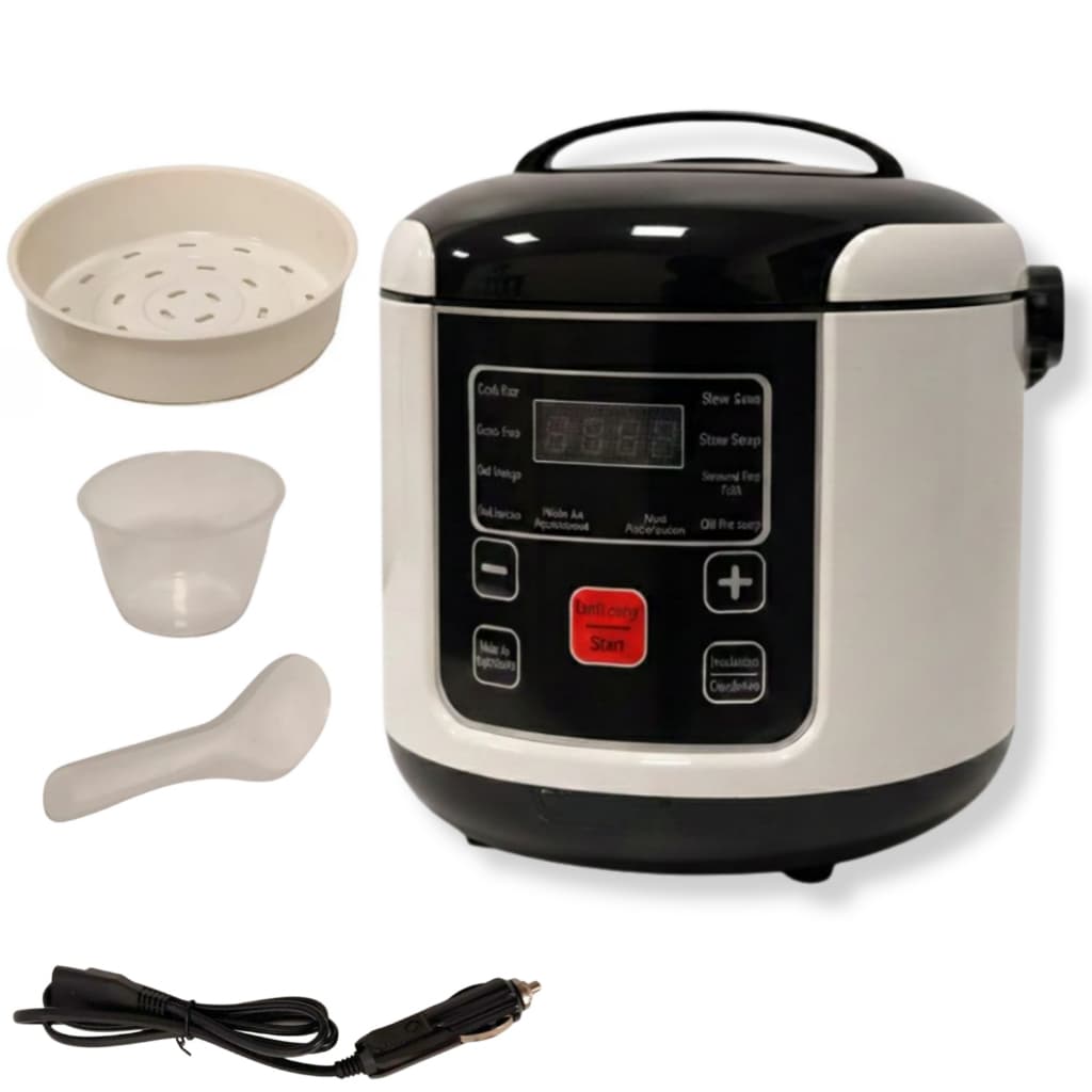 Panela De Arroz Elétrica 12v Carro Caminhão Camping Trailler Atividade Ao Ar Livre